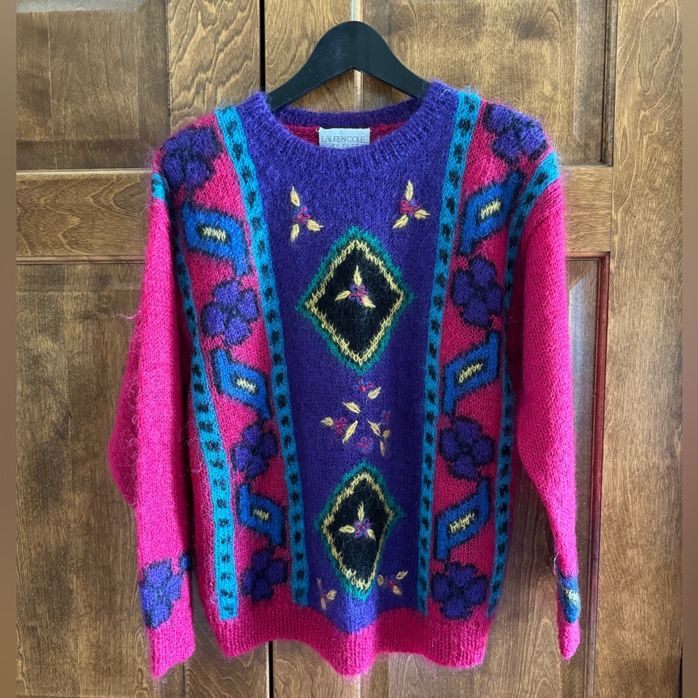 Lauren Cole Petites Multi-Colored Sweater - Women's Size P